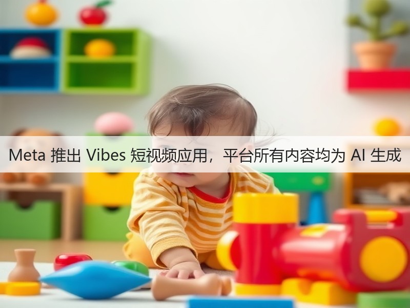 Meta 推出 Vibes 短视频应用，平台所有内容均为 AI 生成(图1)