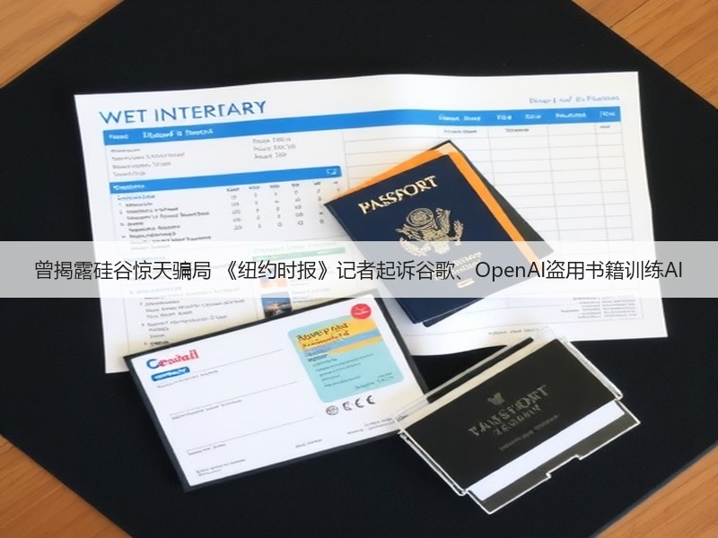 曾揭露硅谷惊天骗局 《纽约时报》记者起诉谷歌、OpenAI盗用书籍训练AI(图2)