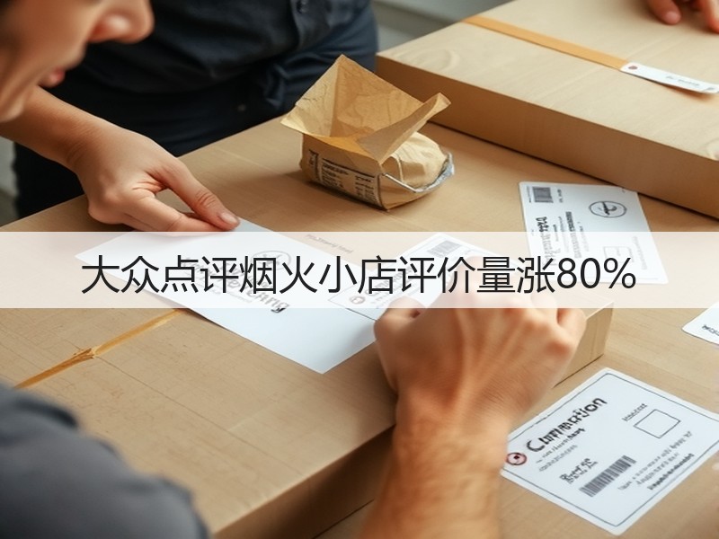 大众点评烟火小店评价量涨80%(图3)