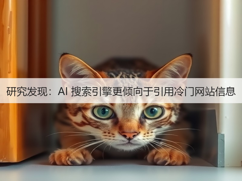 研究发现：AI 搜索引擎更倾向于引用冷门网站信息