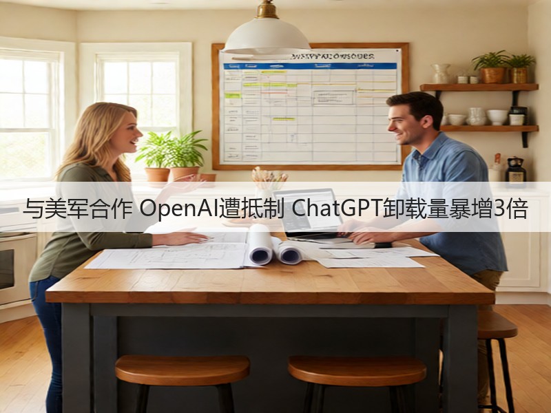与美军合作 OpenAI遭抵制 ChatGPT卸载量暴增3倍(图2)