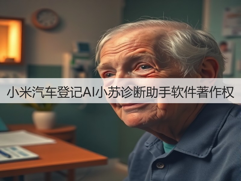 小米汽车登记AI小苏诊断助手软件著作权(图2)