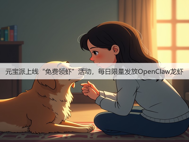 元宝派上线“免费领虾”活动，每日限量发放OpenClaw龙虾(图3)