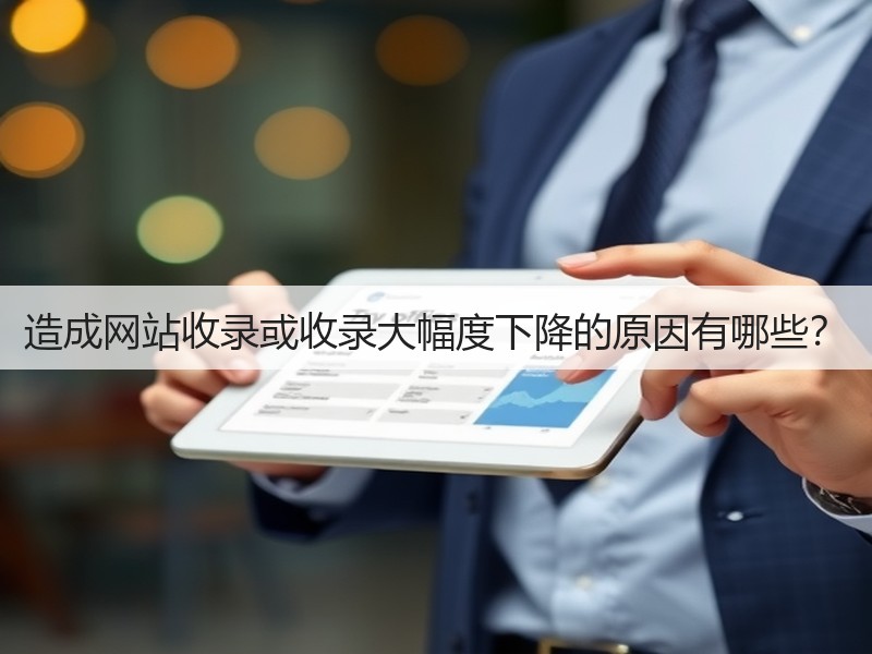 造成网站收录或收录大幅度下降的原因有哪些？(图2)
