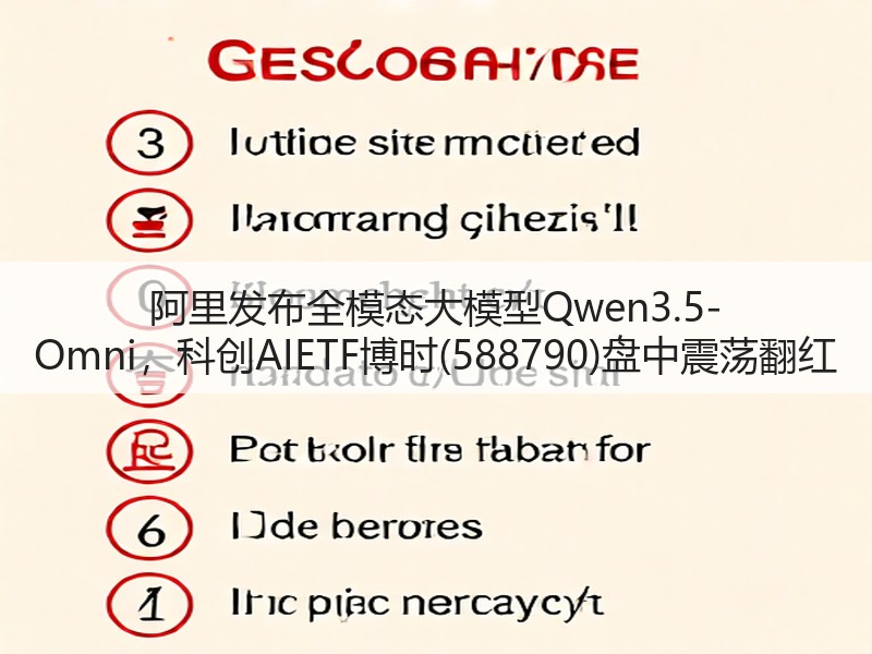 阿里发布全模态大模型Qwen3.5-Omni,科创AIETF博时(588790)盘中震荡翻红(图2) 阿里发布全模态大模型Qwen3.5-Omni,科创AIETF博时(588790)盘中震荡翻红(图2)