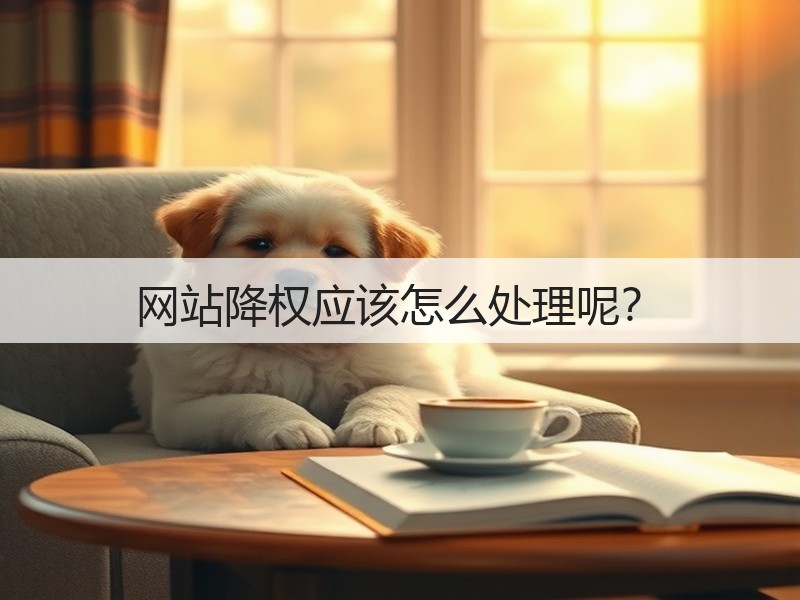 网站降权应该怎么处理呢？(图3)