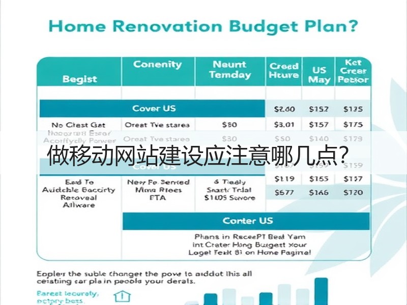 做移动网站建设应注意哪几点？(图1)