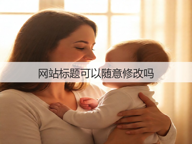 网站标题可以随意修改吗(图1)