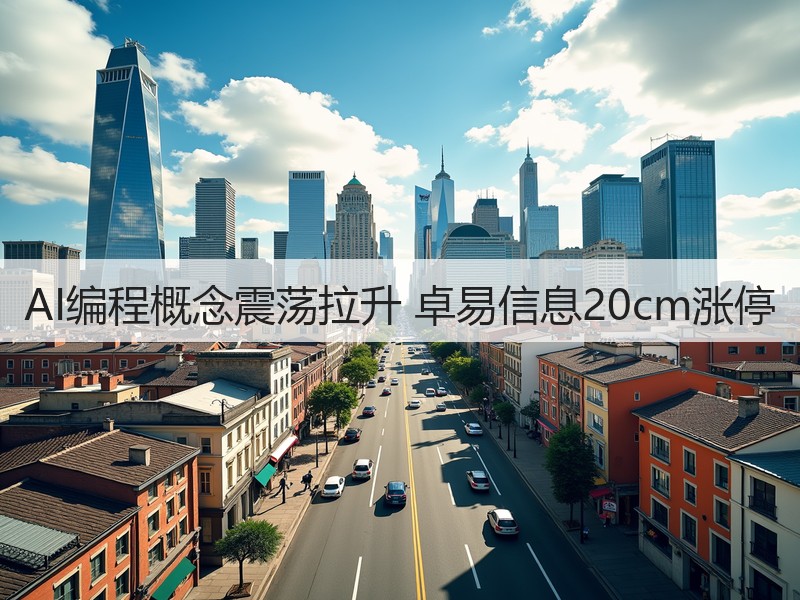 AI编程概念震荡拉升 卓易信息20cm涨停(图3)