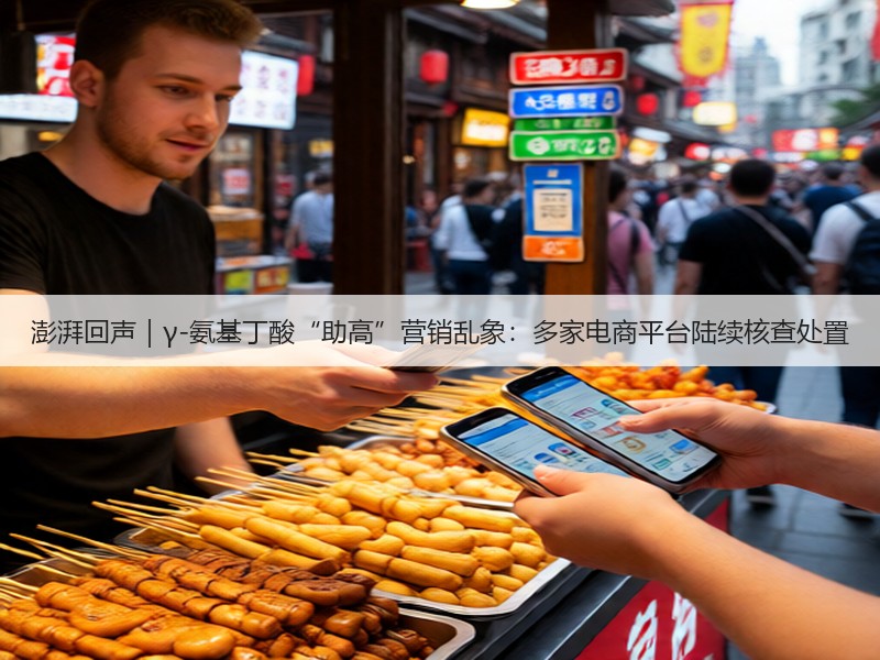 澎湃回声｜γ-氨基丁酸“助高”营销乱象：多家电商平台陆续核查处置(图2)