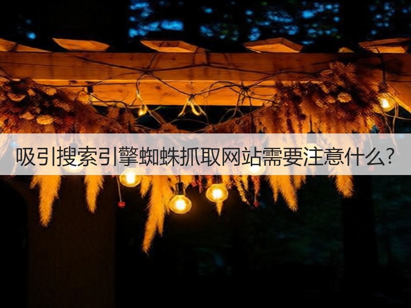 吸引搜索引擎蜘蛛抓取网站需要注意什么?(图3)