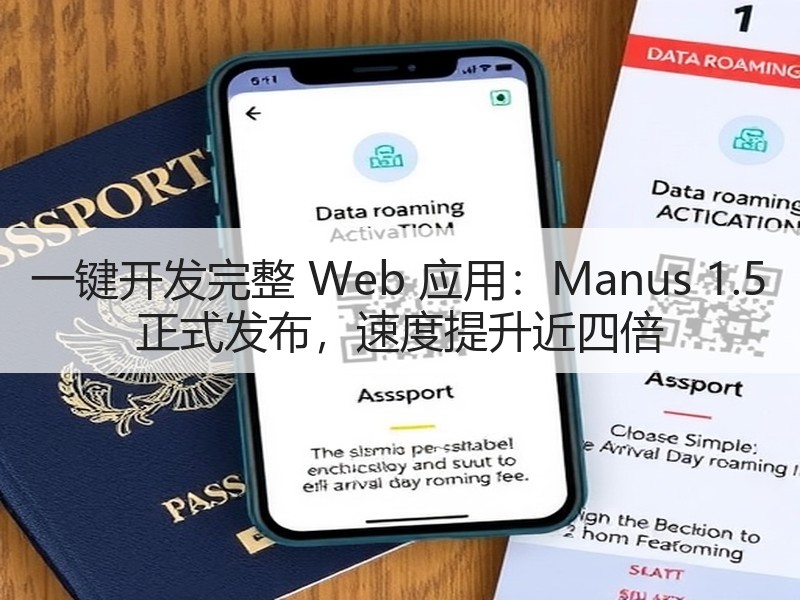 一键开发完整 Web 应用：Manus 1.5 正式发布，速度提升近四倍