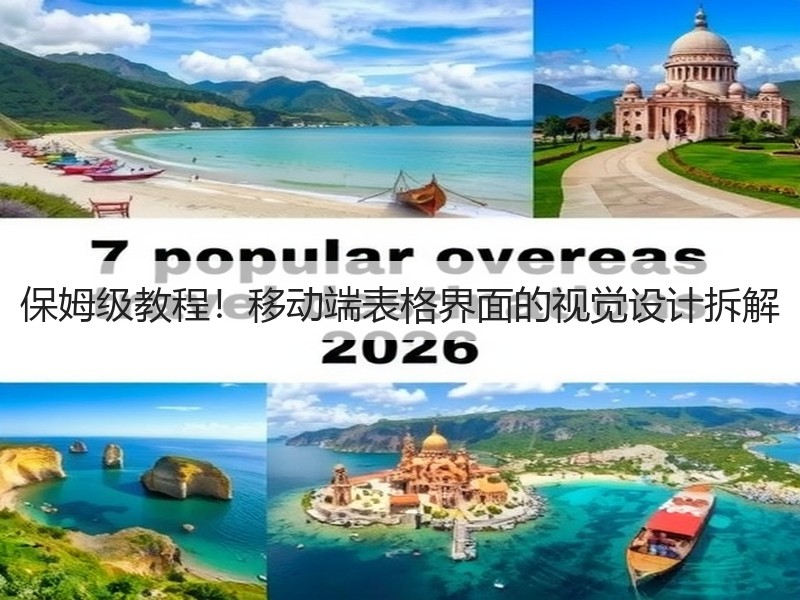 保姆级教程！移动端表格界面的视觉设计拆解(图1)