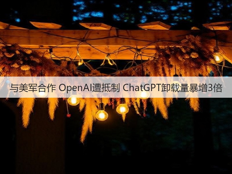 与美军合作 OpenAI遭抵制 ChatGPT卸载量暴增3倍(图3)