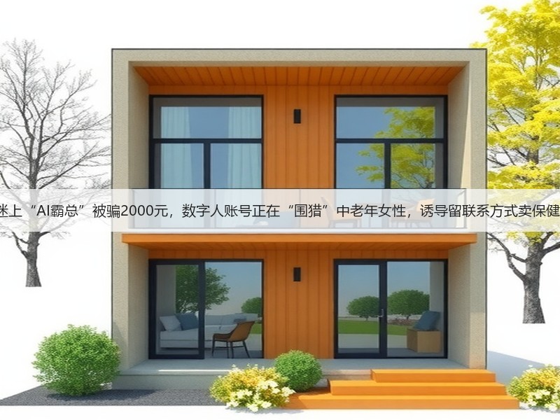 8旬奶奶迷上“AI霸总”被骗2000元，数字人账号正在“围猎”中老年女性，诱导留联系方式卖保健品和网课(图3)