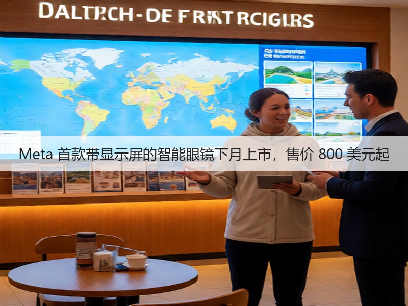 Meta 首款带显示屏的智能眼镜下月上市，售价 800 美元起(图3)