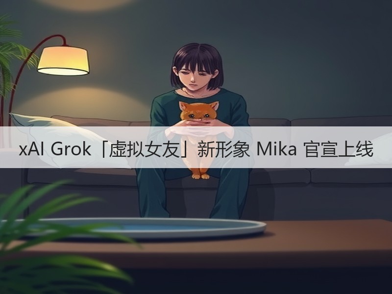 xAI Grok「虚拟女友」新形象 Mika 官宣上线