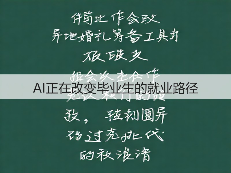 AI正在改变毕业生的就业路径(图3) AI正在改变毕业生的就业路径(图3)