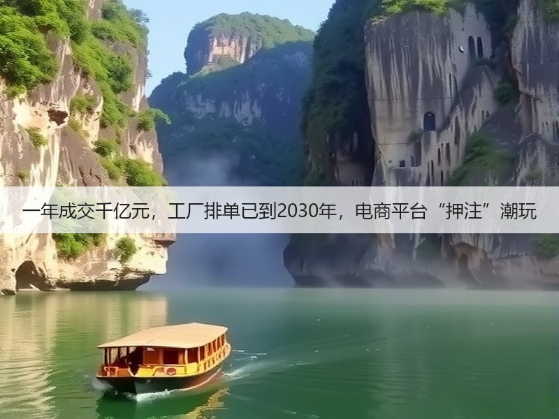 一年成交千亿元，工厂排单已到2030年，电商平台“押注”潮玩(图2)