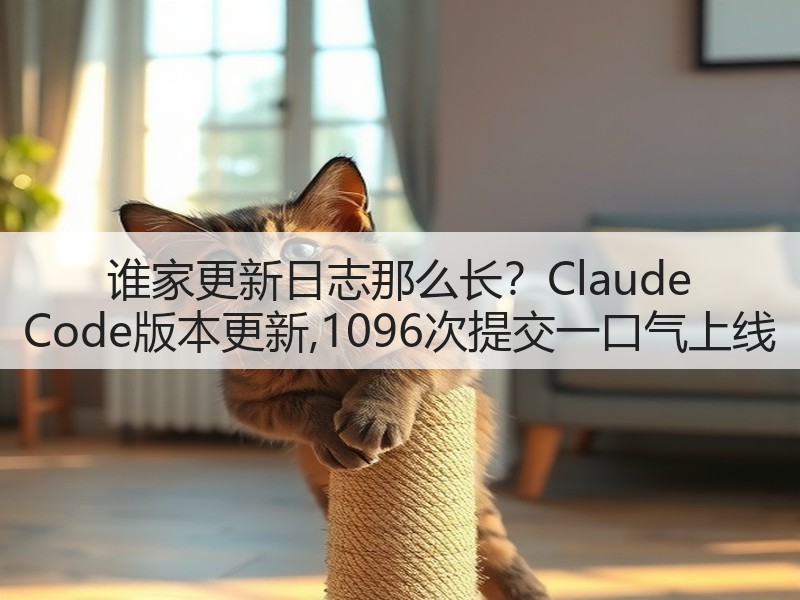 谁家更新日志那么长？Claude Code版本更新,1096次提交一口气上线(图3)
