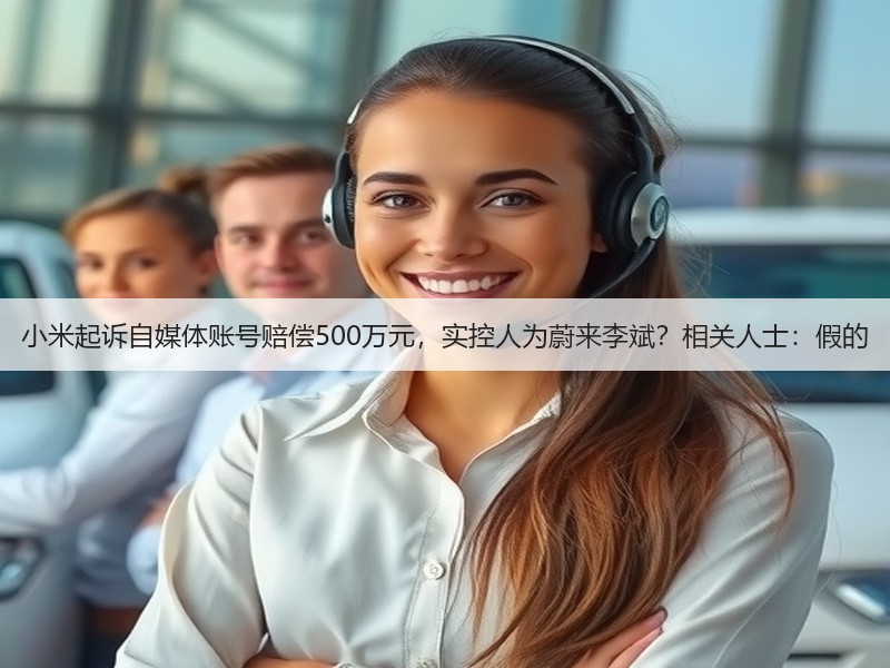 小米起诉自媒体账号赔偿500万元，实控人为蔚来李斌？相关人士：假的(图2)