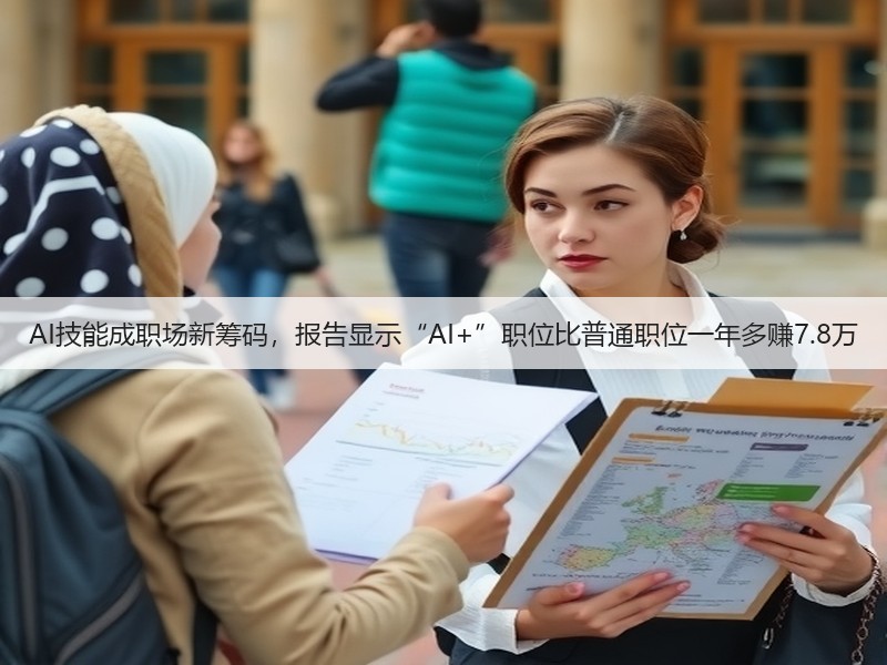 AI技能成职场新筹码，报告显示“AI+”职位比普通职位一年多赚7.8万(图2)