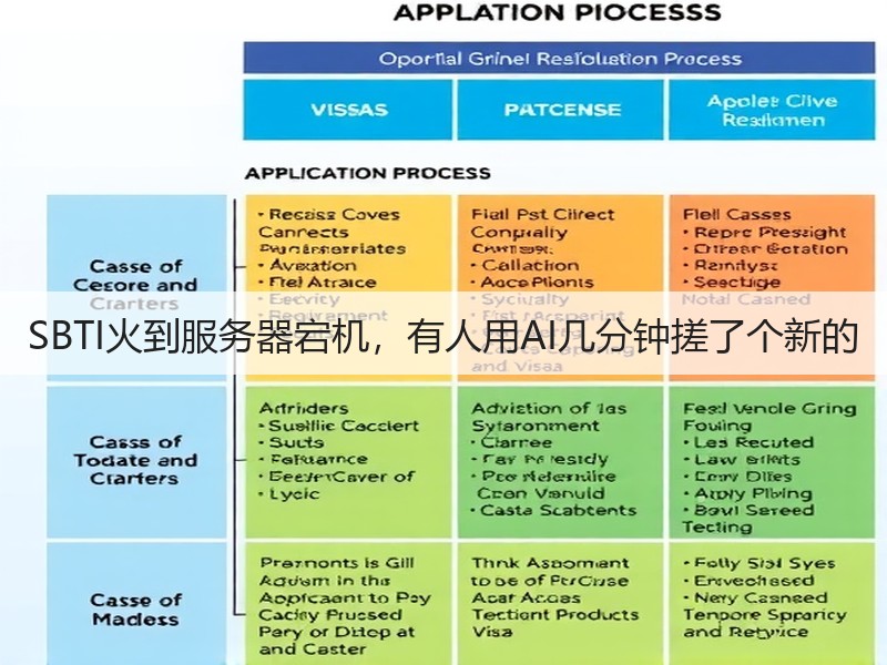 SBTI火到服务器宕机，有人用AI几分钟搓了个新的(图2)