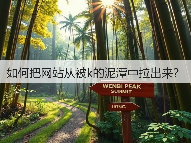 如何把网站从被k的泥潭中拉出来？