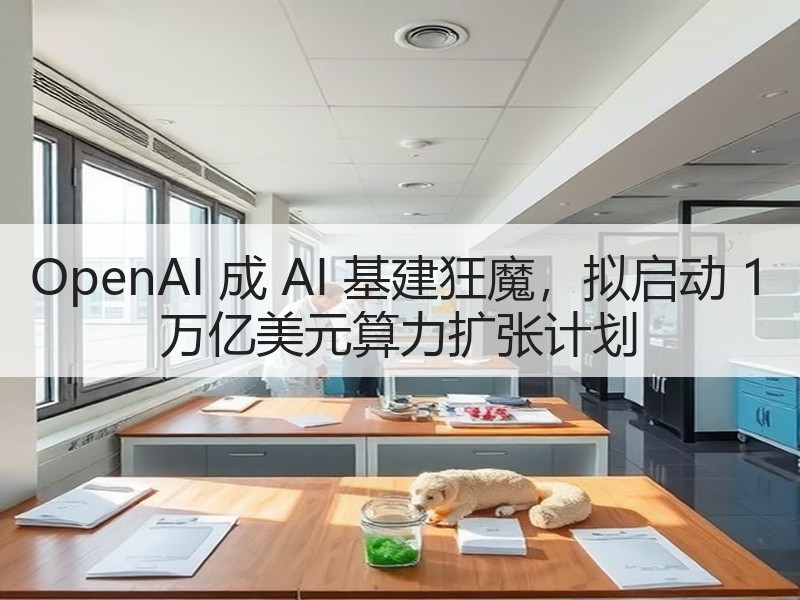 OpenAI 成 AI 基建狂魔，拟启动 1 万亿美元算力扩张计划