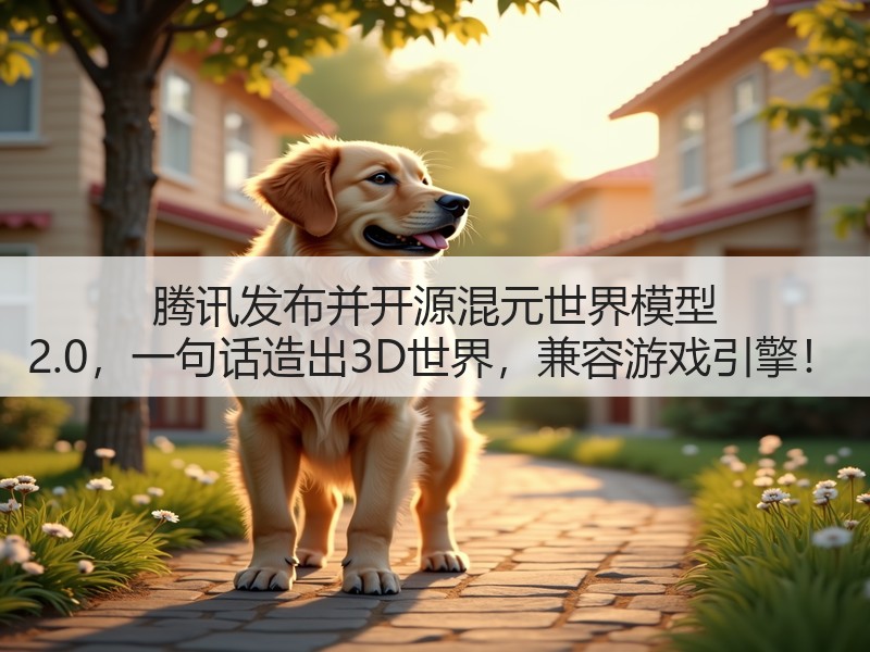 腾讯发布并开源混元世界模型 2.0，一句话造出3D世界，兼容游戏引擎！(图2)