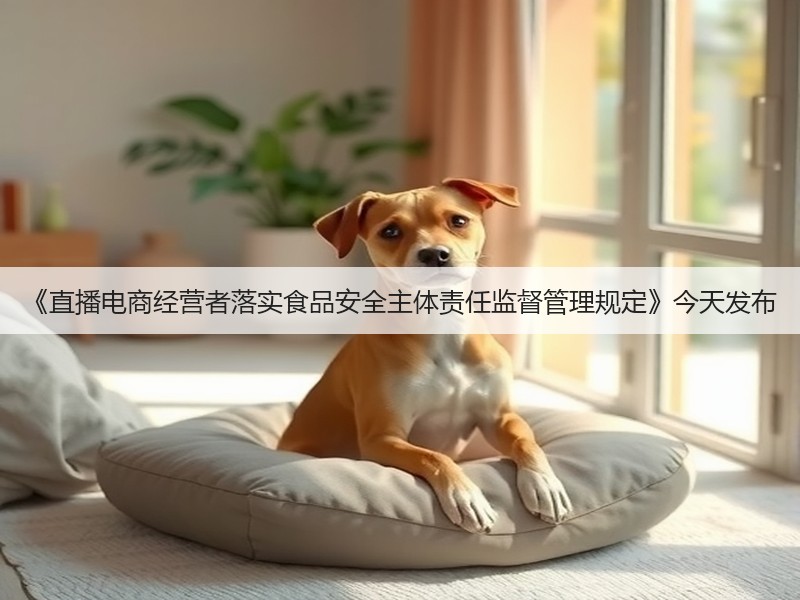《直播电商经营者落实食品安全主体责任监督管理规定》今天发布(图3) 《直播电商经营者落实食品安全主体责任监督管理规定》今天发布(图3)