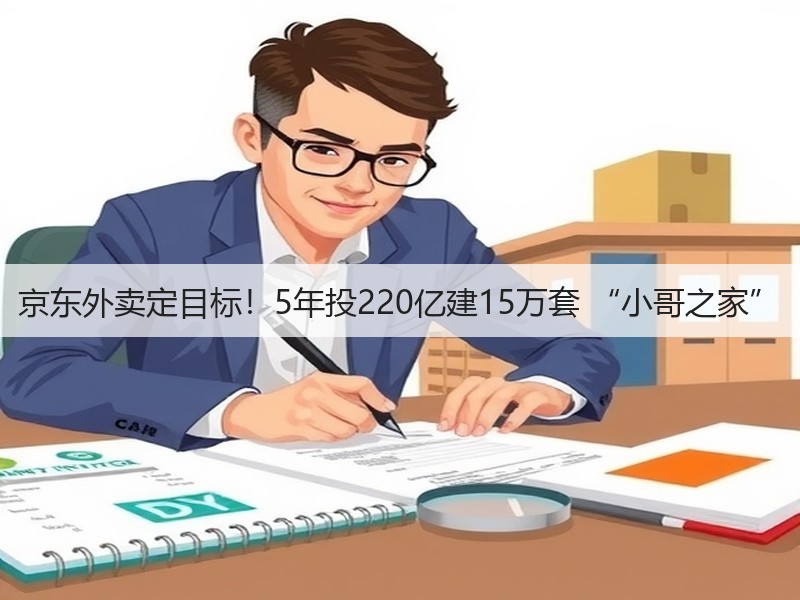 京东外卖定目标！5年投220亿建15万套 “小哥之家”(图3)